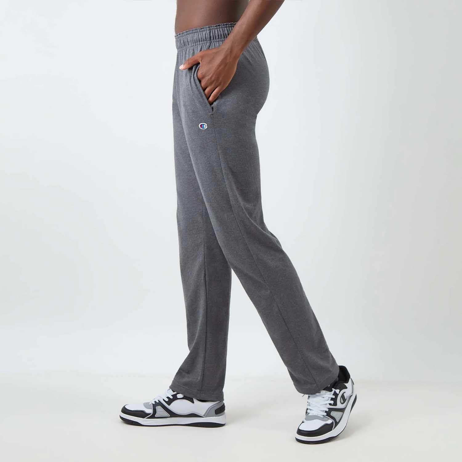 Jogger Hombre Champion Lightweight Open Bottom Gris-2