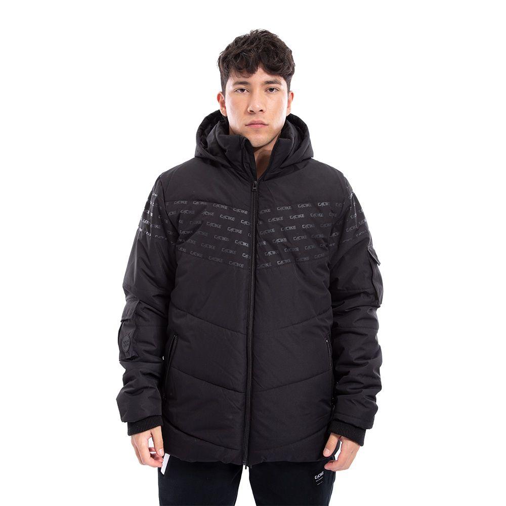Parka Cac1ke Manga Larga Negro-0