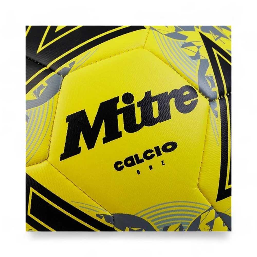 Balon Futbol Calcio T5 (Amarillo/Negro/Gris)-4