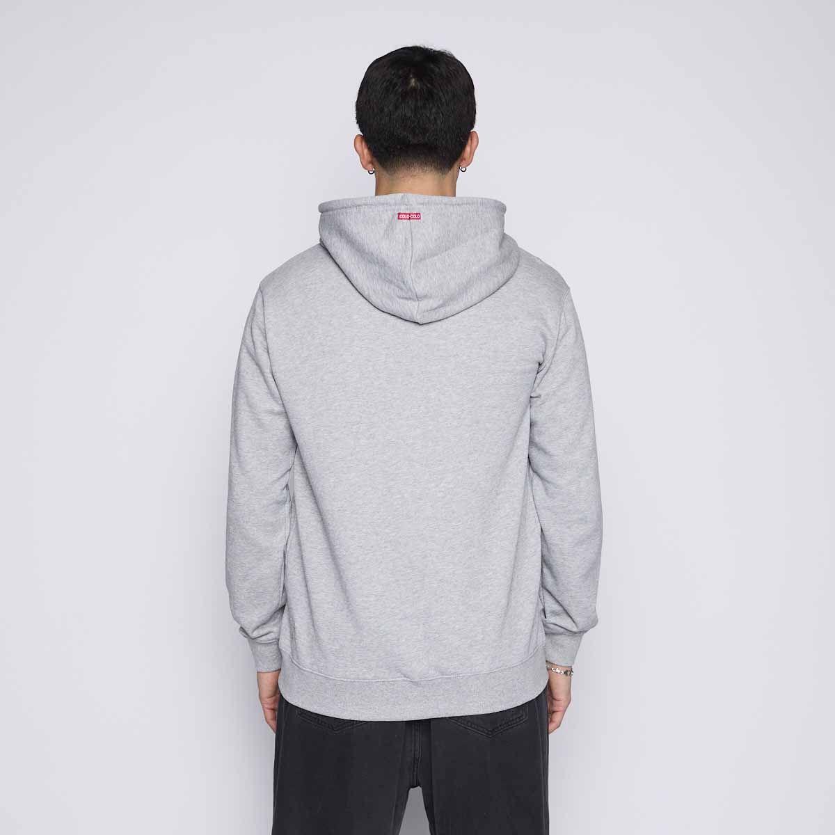 Polerón Colo Colo Urbano Hombre Full Zipper Gris-1