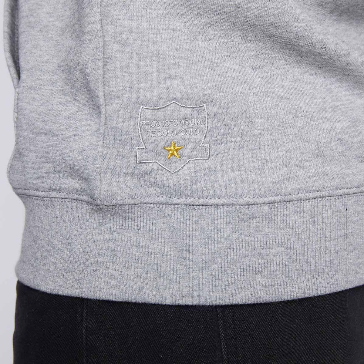 Polerón Colo Colo Urbano Hombre Full Zipper Gris-6