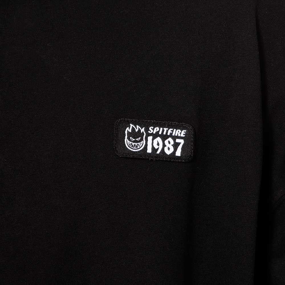 Polera Manga Corta Negro Genderless Spitfire-4