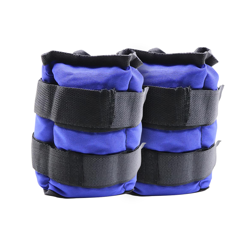 Par Pesa Tobillera Muñequera 1 Kg Azul Jks-4