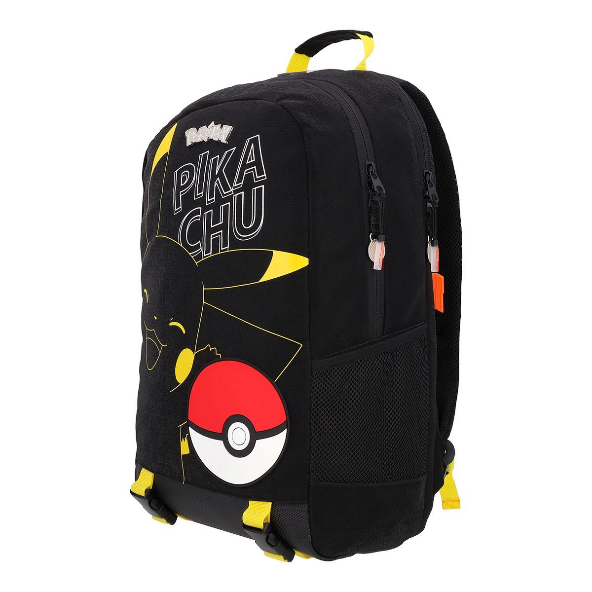 Mochila Pokemón Pikachu Edición Limitada Negro 17L-6