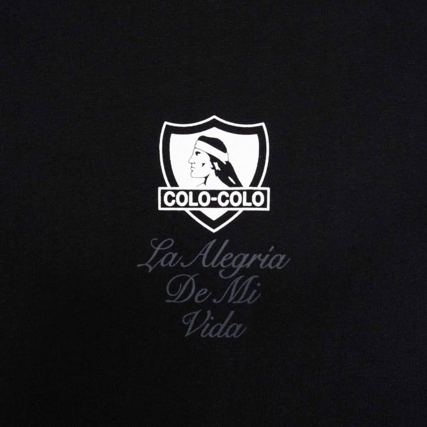 Polera Colo Colo Urbano "La Alegría de mi Vida" Negro-3