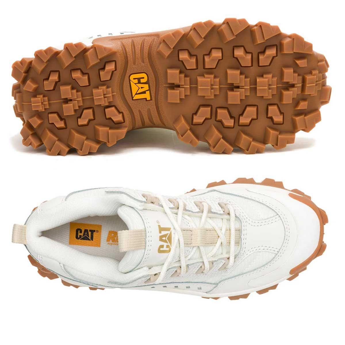 Zapatilla Cuero Mujer Intruder Blanca Cat-6