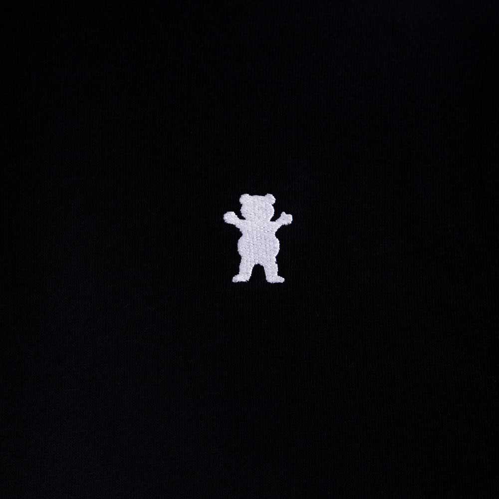 Polerón Hoodie Hombre Grizzly Griptape OG Bear Negro Blanco-2