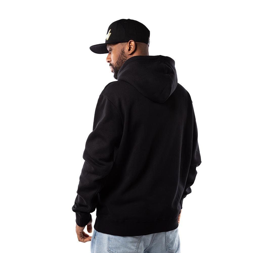 Polerón Hoodie Hombre Grizzly Griptape OG Bear Negro Blanco-5