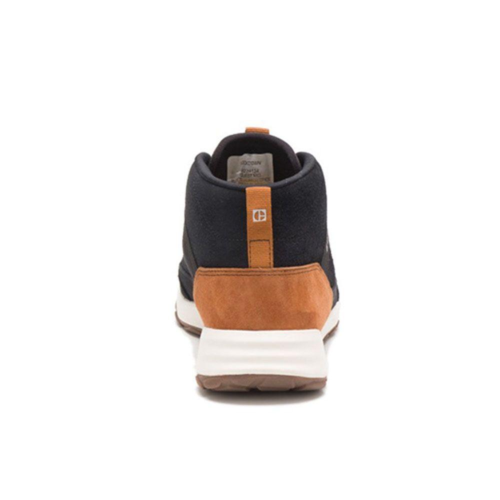 Zapatilla Botín CAT Hombre Quest Mid Azul-3