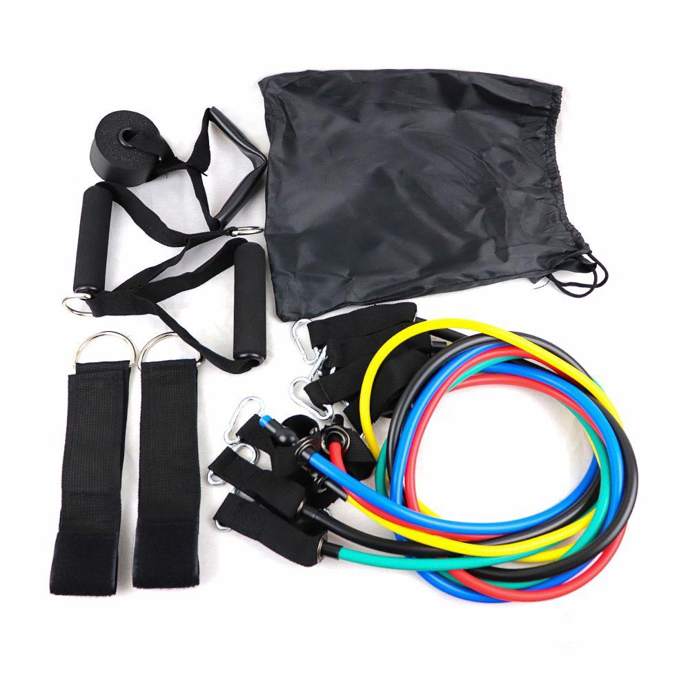 Set De 11 Resistencias Fitness Multicolor Jks-1