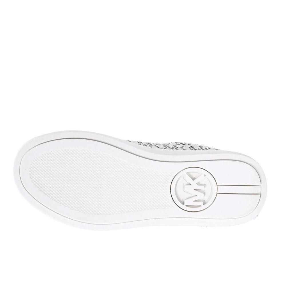 Zapatilla Mujer Michael Kors Jordana Audrey White Gold Originales-1