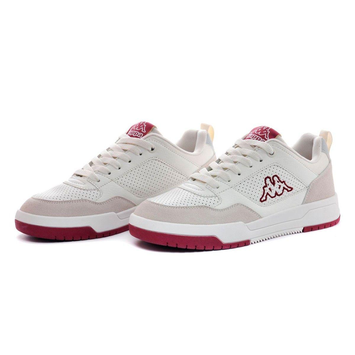 Zapatilla Mujer Kappa Logo Manisw White Off Red Dark-2