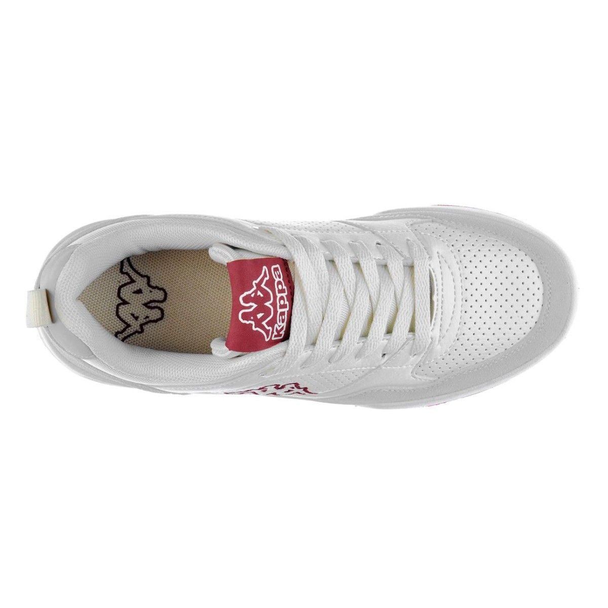 Zapatilla Mujer Kappa Logo Manisw White Off Red Dark-3