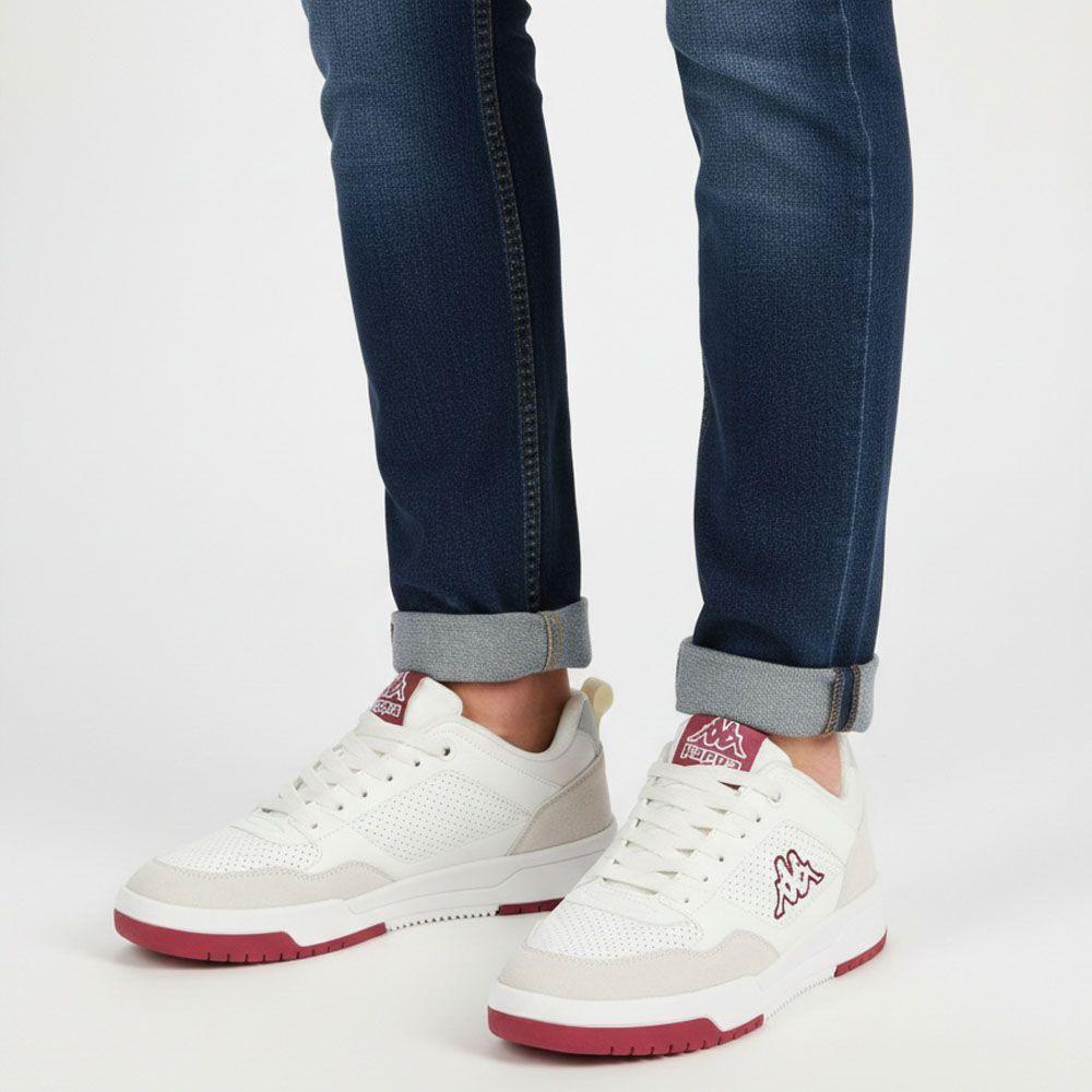 Zapatilla Mujer Kappa Logo Manisw White Off Red Dark-5