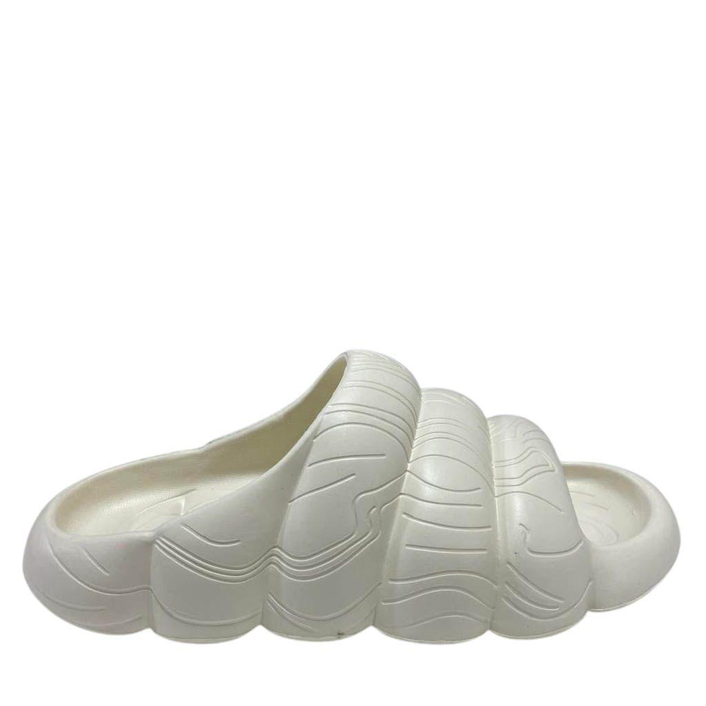 Sandalia Slip On Clouds Blanco Mujer-0