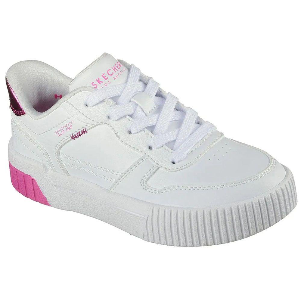 Zapatillas Niñas Skechers Slip-Ins Jade - Metallic Springs Blanco 310896L-WPK-2