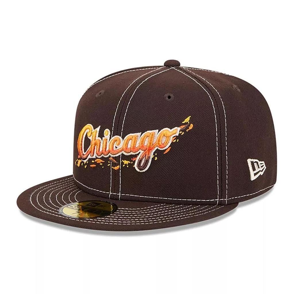 Jockey Gorra New Era 59Fifty MLB Chicago White Sox Fall Foliage Dark Brown-0