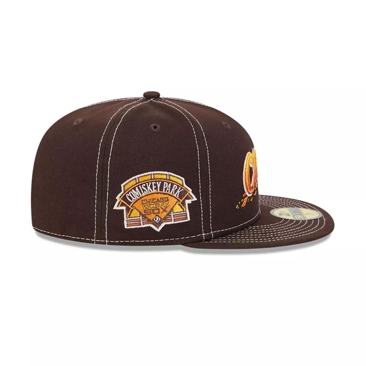 Jockey Gorra New Era 59Fifty MLB Chicago White Sox Fall Foliage Dark Brown-2