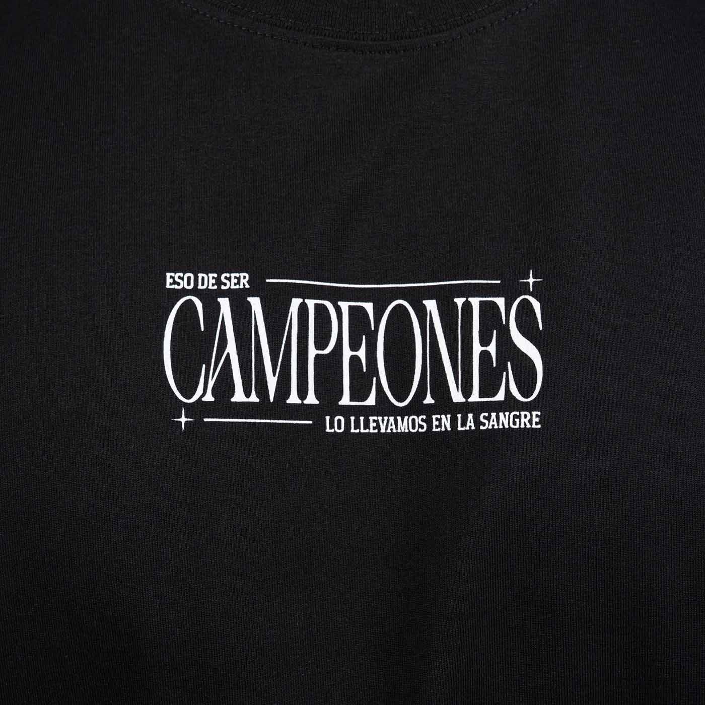 Polera Hombre Colo Colo Oversize "CAMPEONES" Negro-4