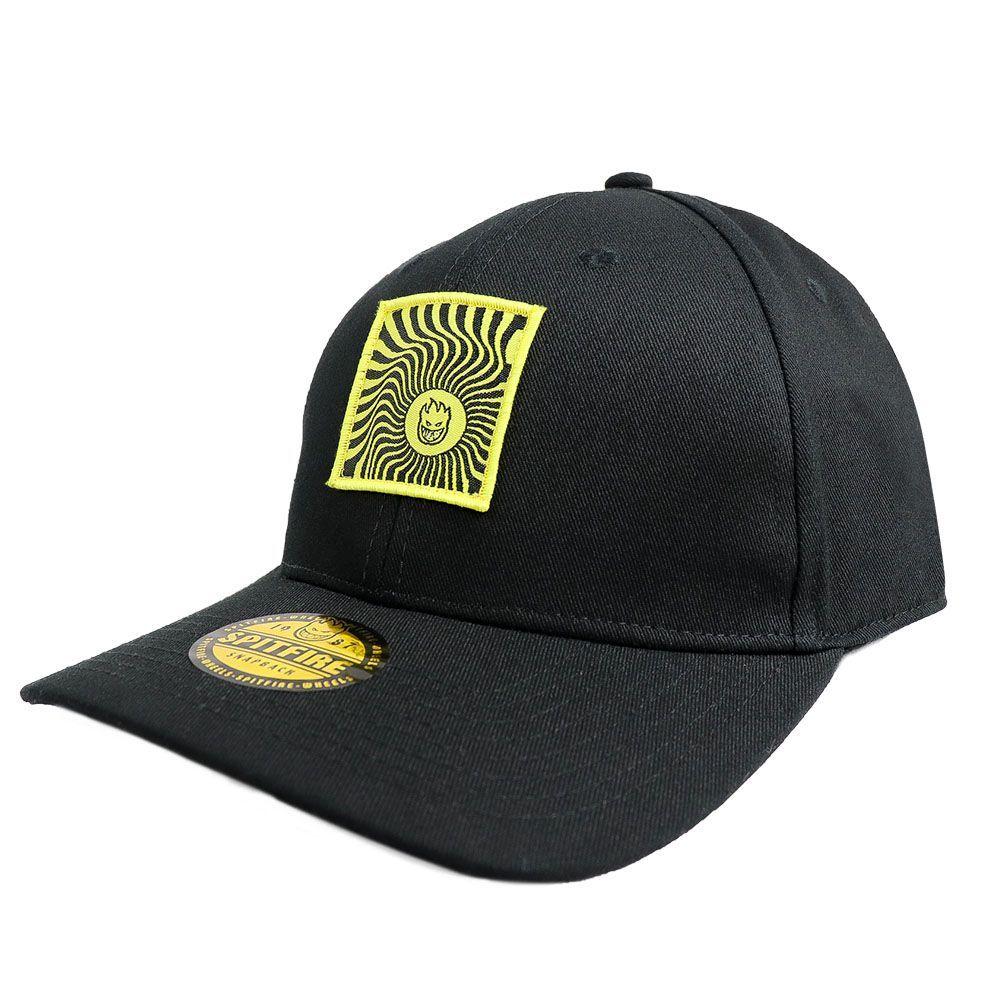 Gorro Snapback Curvo Swirl Big Head Negro Spitfire-1