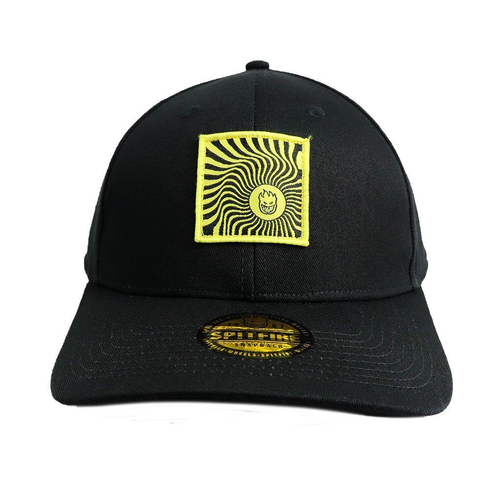 Gorro Snapback Curvo Swirl Big Head Negro Spitfire-0