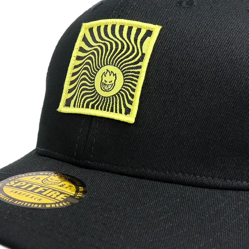 Gorro Snapback Curvo Swirl Big Head Negro Spitfire-2