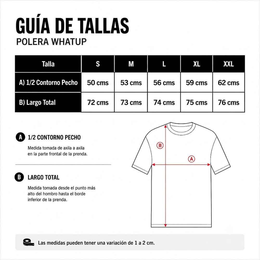 Polera Hombre 2011 Streetwear Negro WhatUp-4