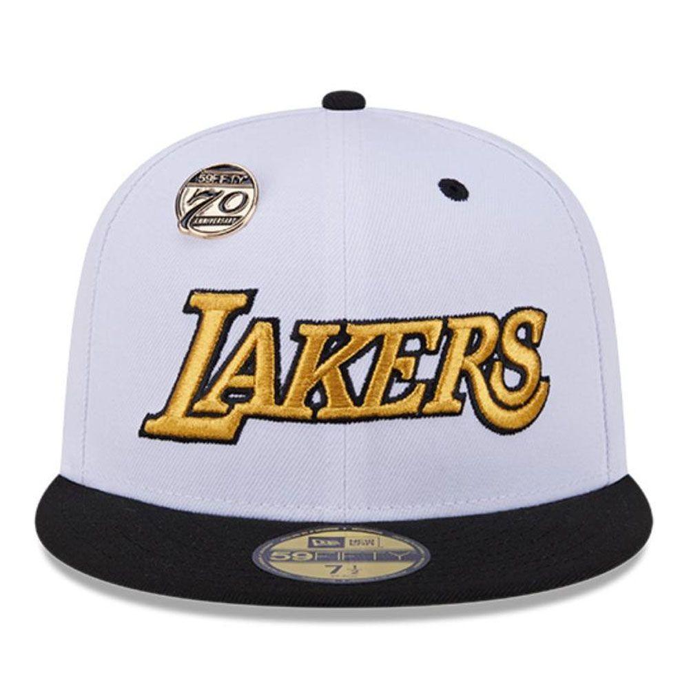 Gorro New Era 59fifty Los Angeles Lakers NBA 59Fifty Day Blanco-0