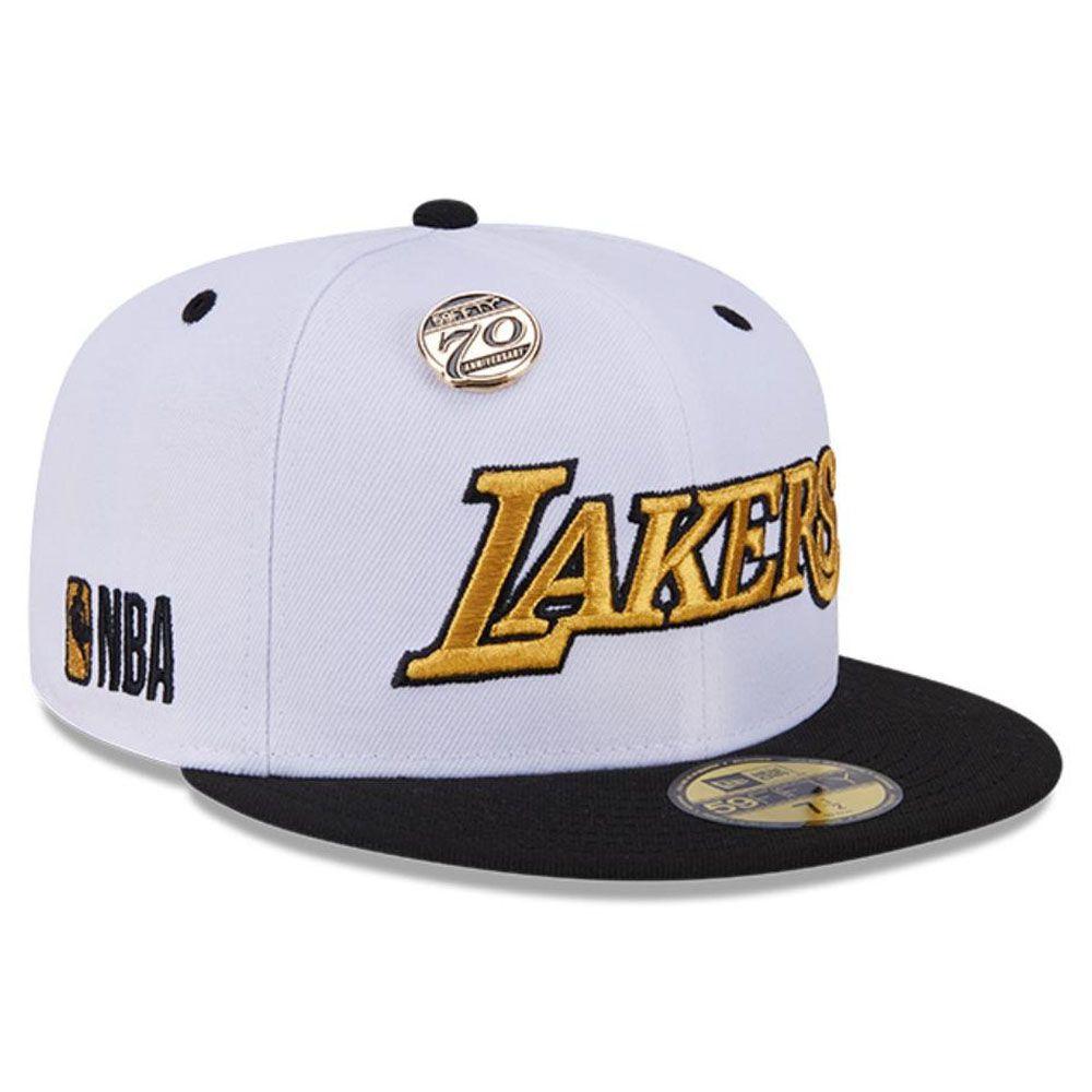Gorro New Era 59fifty Los Angeles Lakers NBA 59Fifty Day Blanco-1