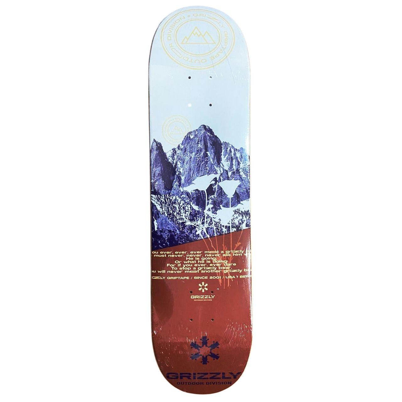 Tabla Skate Deck Wood 8.0'' Grizzly Griptape-2