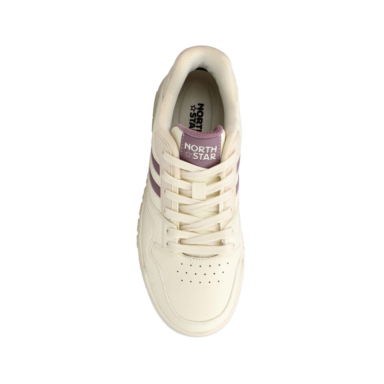 Zapatilla Mujer North Star Skater Wave Blanco Lila-3