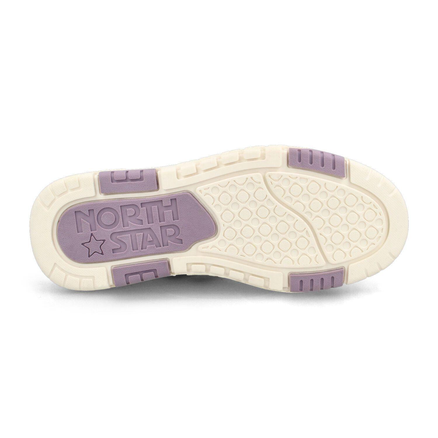 Zapatilla Mujer North Star Skater Wave Blanco Lila-4