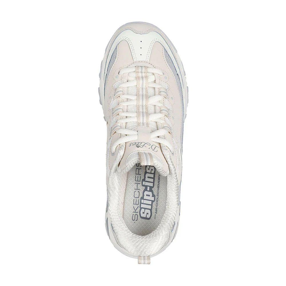 Zapatillas Mujer Skechers Slip-Ins D'Lites-Smooth Nostalgia Beige 150537-NTGY-3