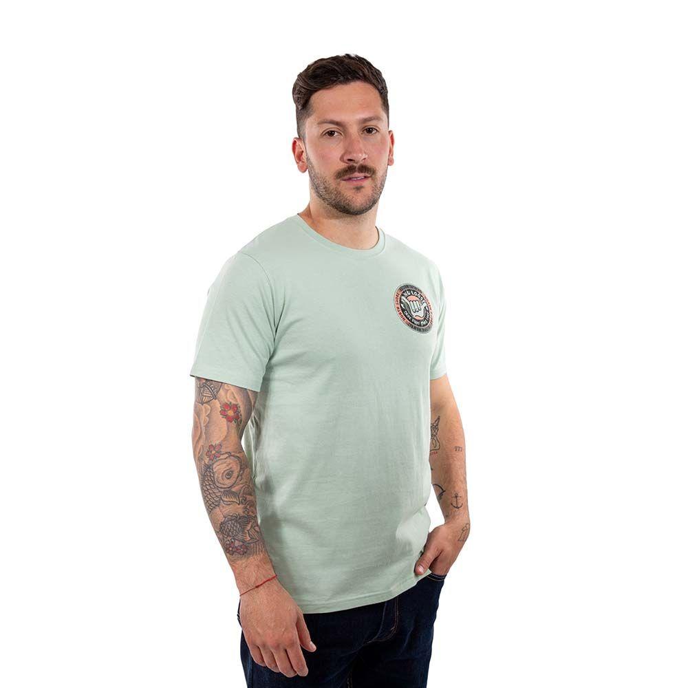 Polera Manga Corta Hombre Wax Verde Hang Loose-3
