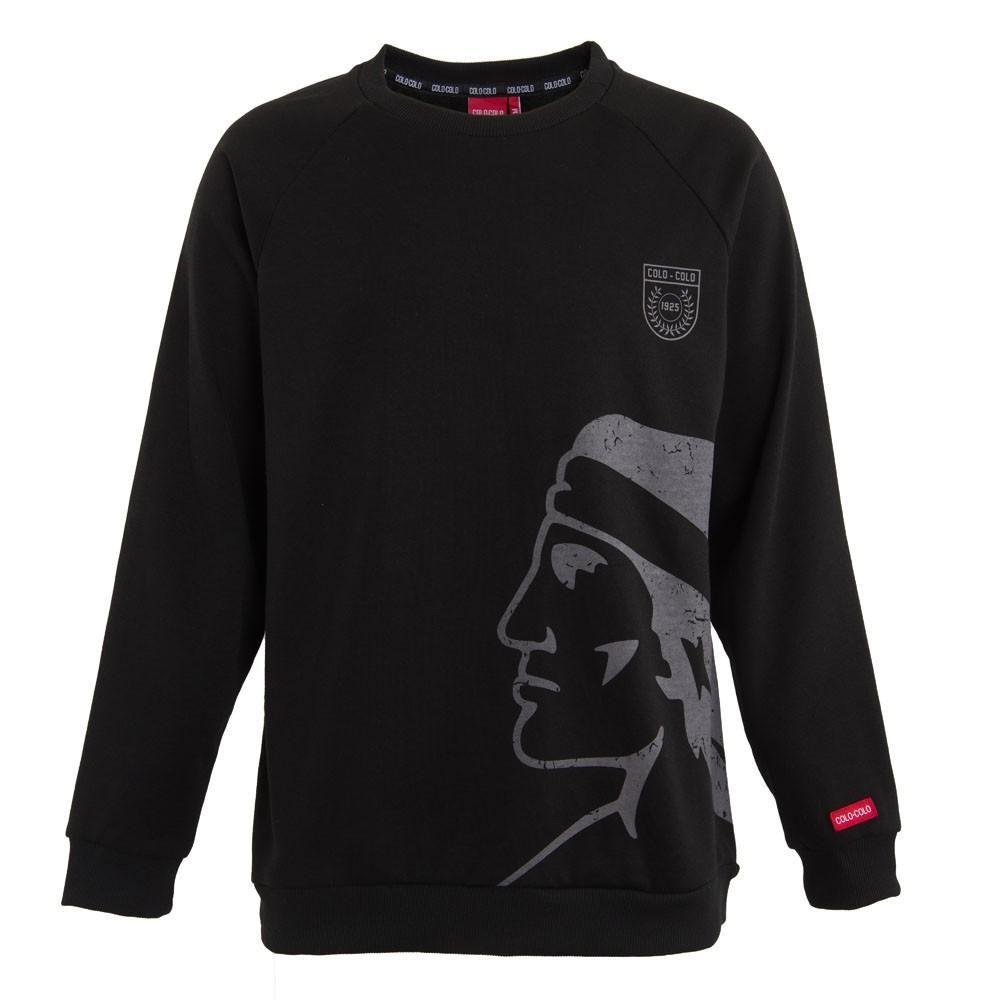 Poleron De Hombre Colo Colo Crew Cacique Urbano Negro-0