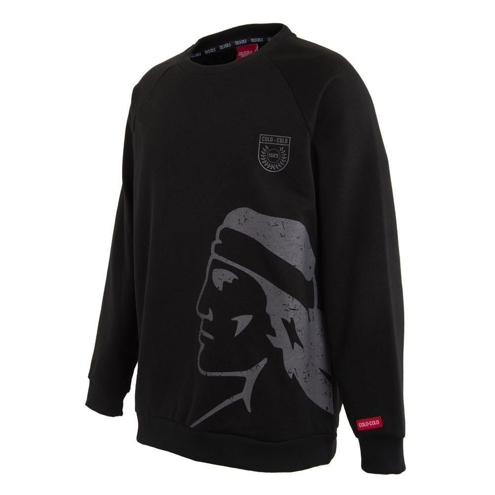 Poleron De Hombre Colo Colo Crew Cacique Urbano Negro-1