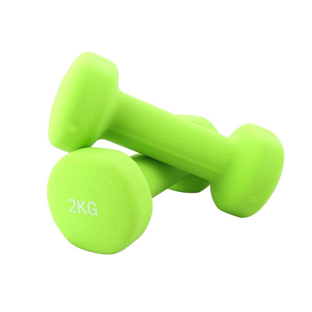 Par Mancuerna Neopreno 2X2Kg Verde Jks-0