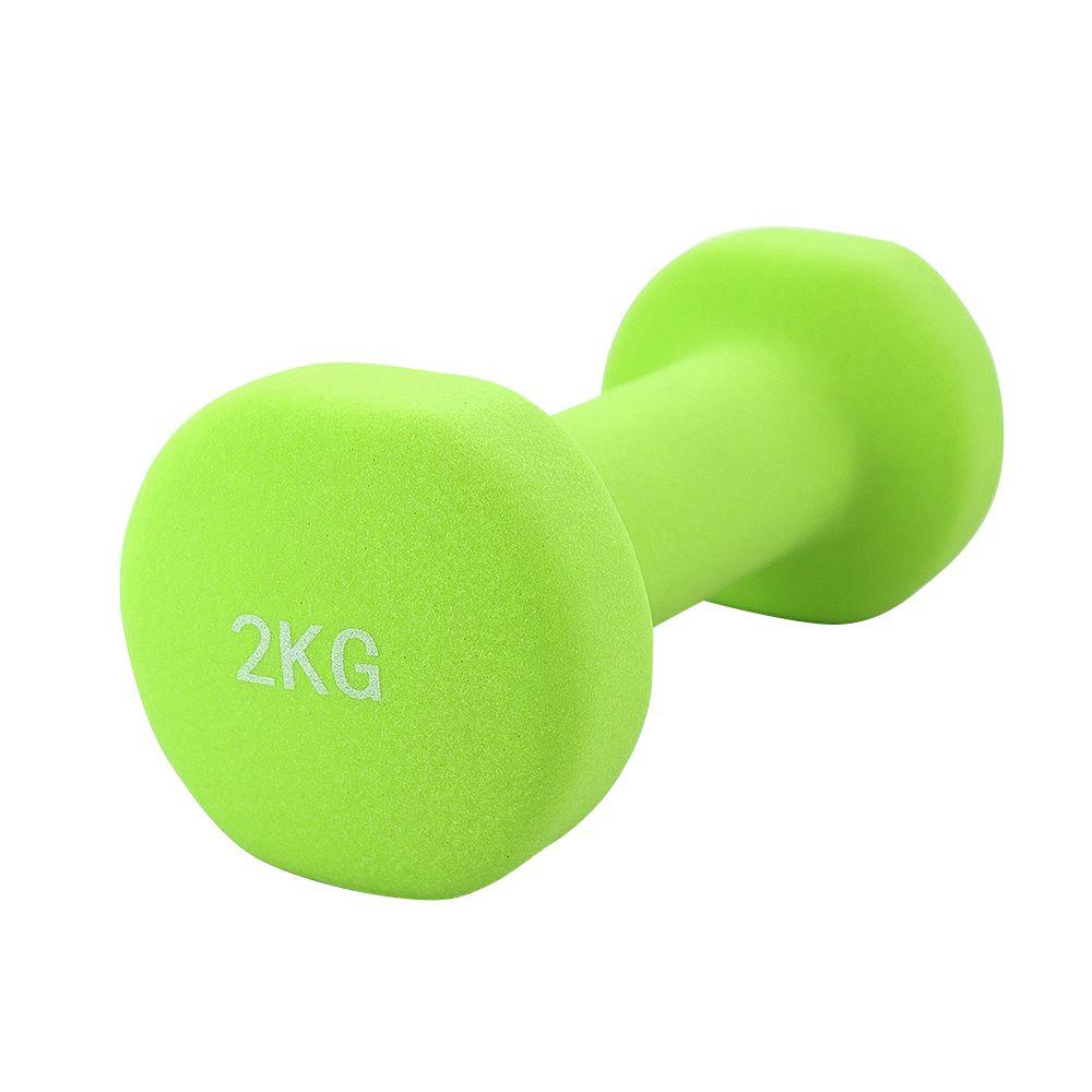 Par Mancuerna Neopreno 2X2Kg Verde Jks-2