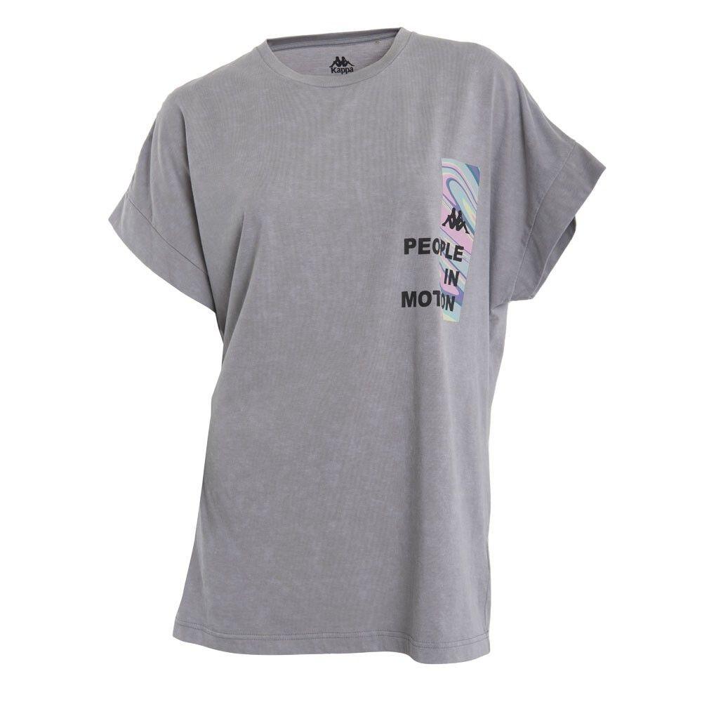 Polera Mujer Kappa Gris Urbana Deportiva-0