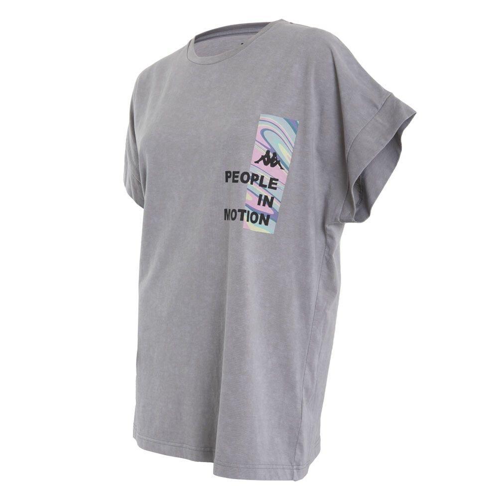 Polera Mujer Kappa Gris Urbana Deportiva-1
