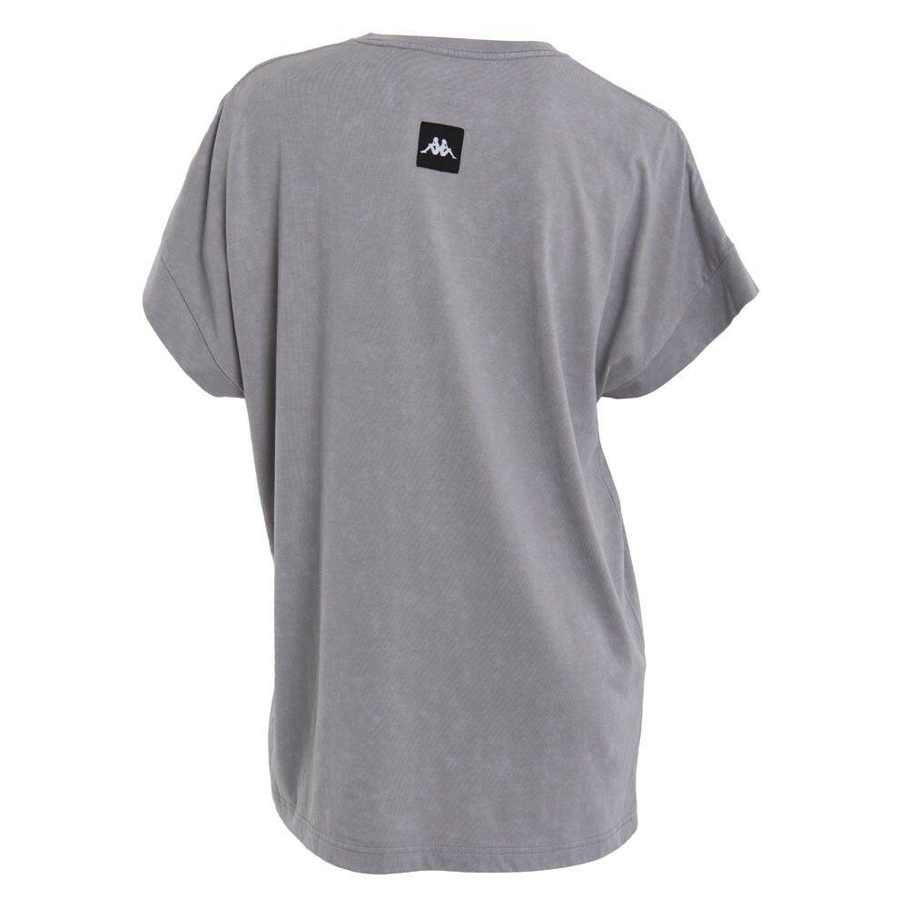 Polera Mujer Kappa Gris Urbana Deportiva-2