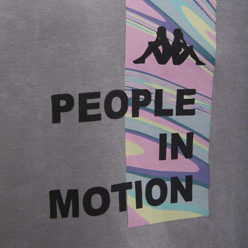 Polera Mujer Kappa Gris Urbana Deportiva-3