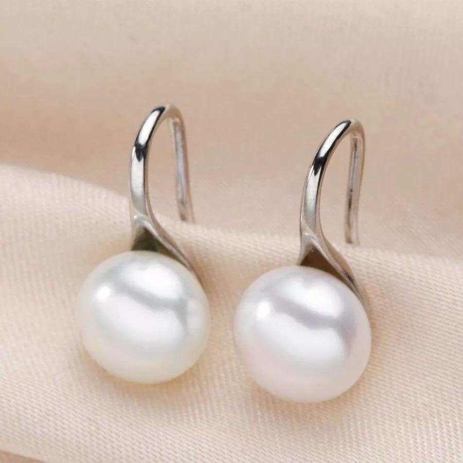 Aros Perla Natural Plata Fina 925 Blanco-2