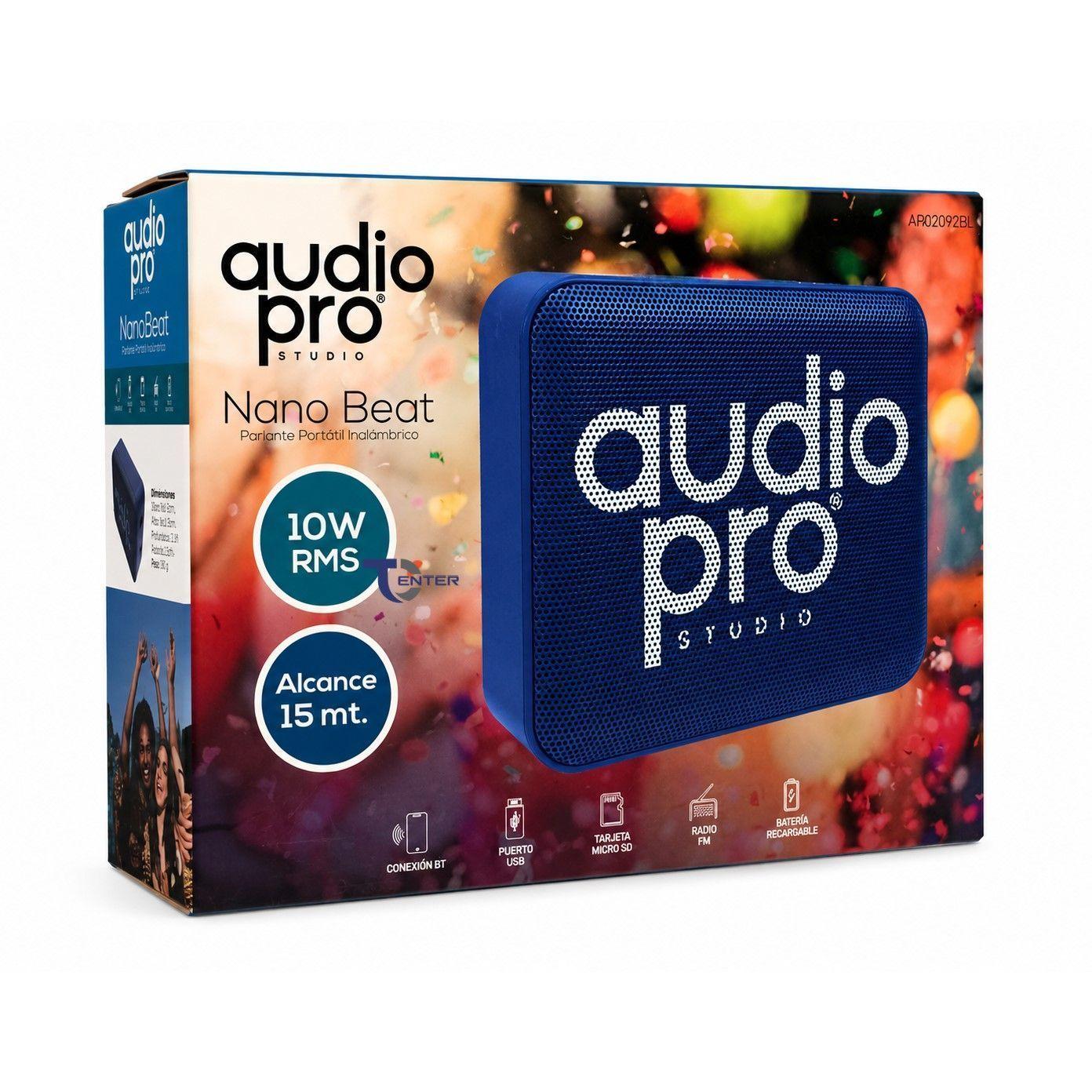 Parlante BT Audiopro 10w Inalámbrico AP02082BL Azul-3