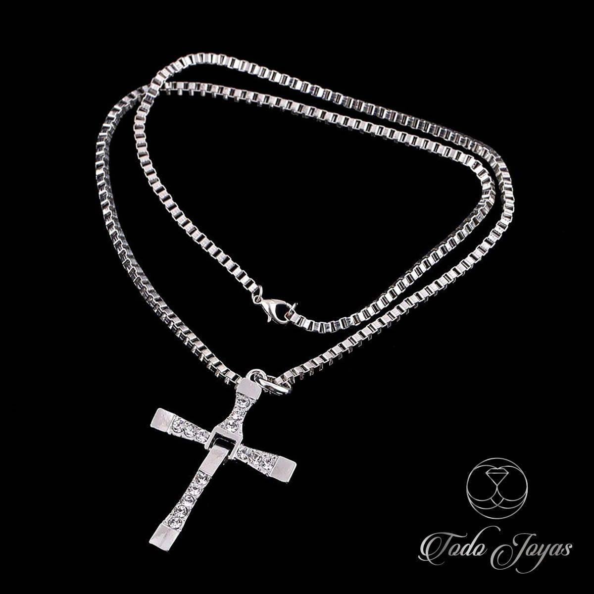 Colgante Cruz de Dominic Toretto Grande Acero -2