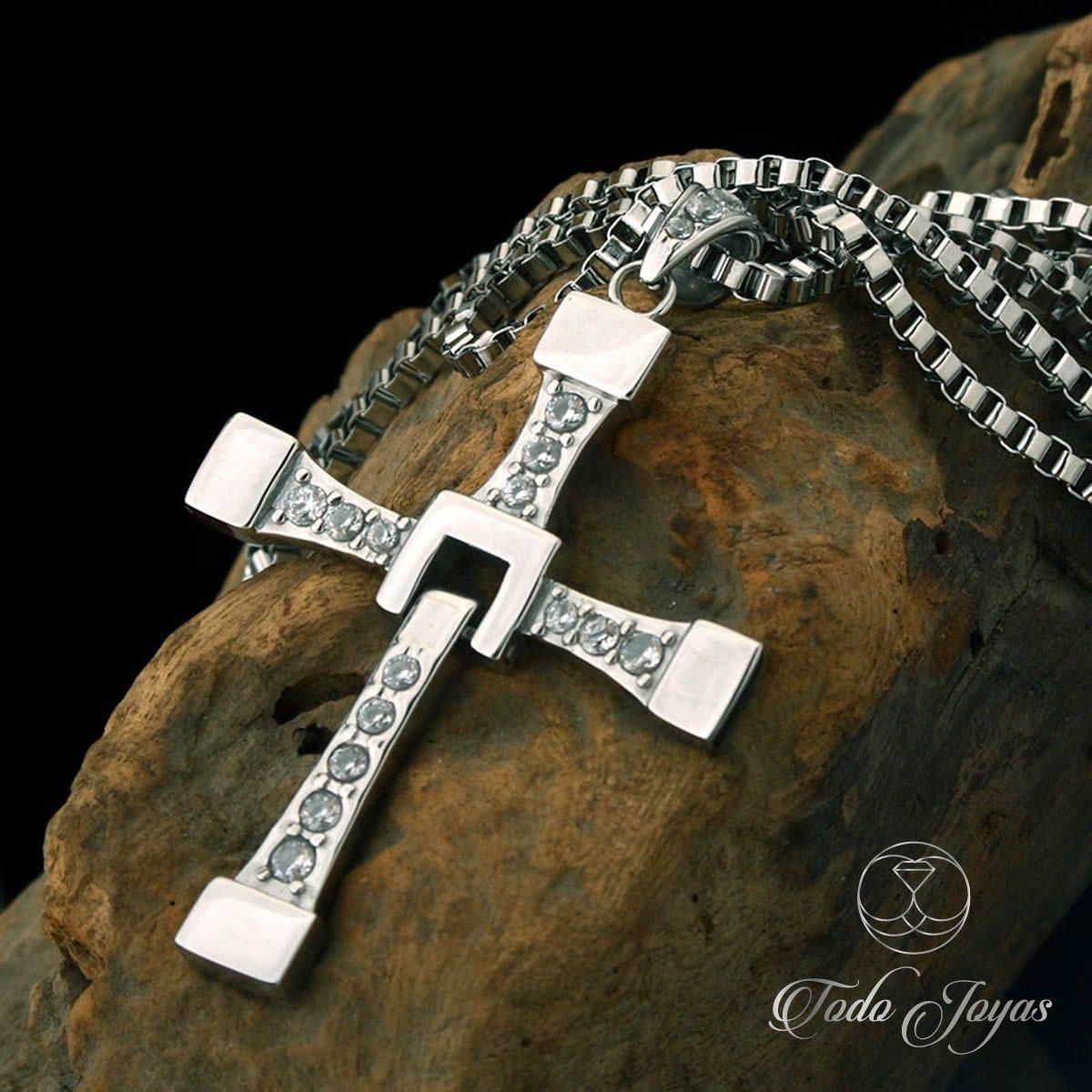 Colgante Cruz de Dominic Toretto Grande Acero -3