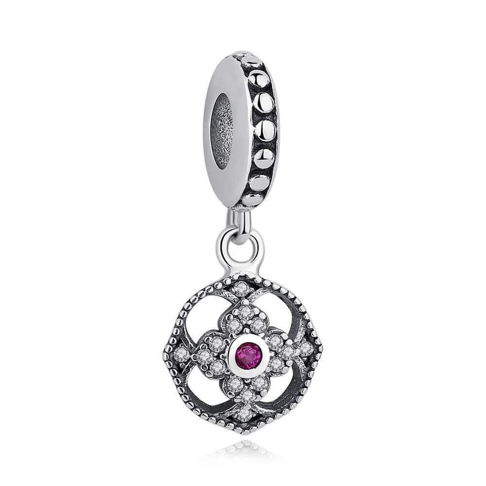 Charm Dije Plata 925 Rosa Circones-0