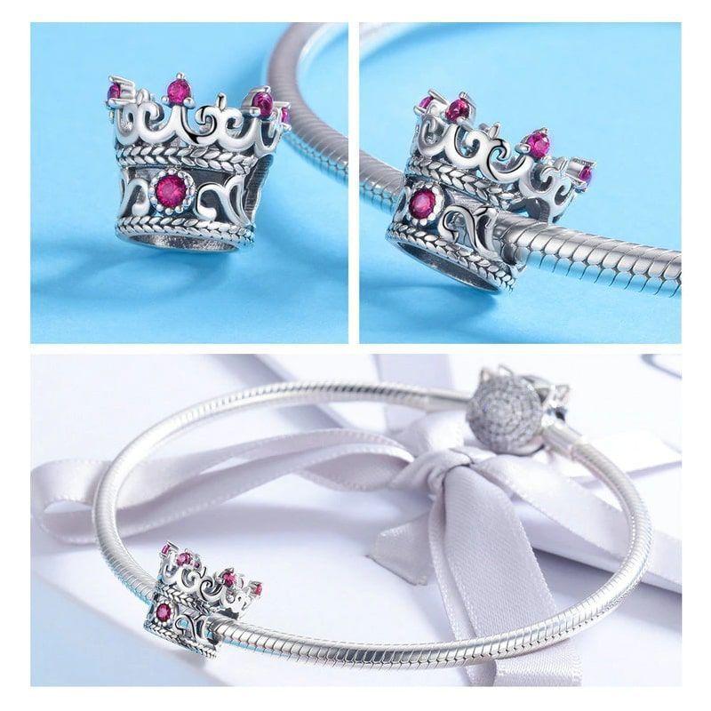 Charm Dije Plata 925 Corona de Reina-4