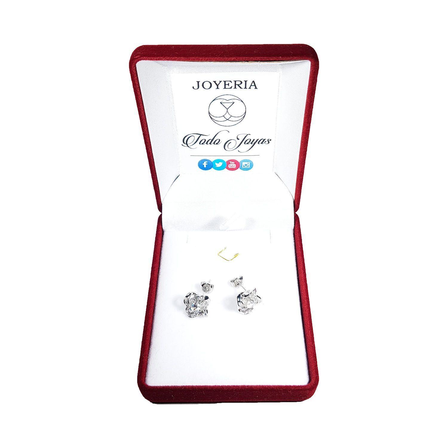 Aros Nudo Circones Plateado-2