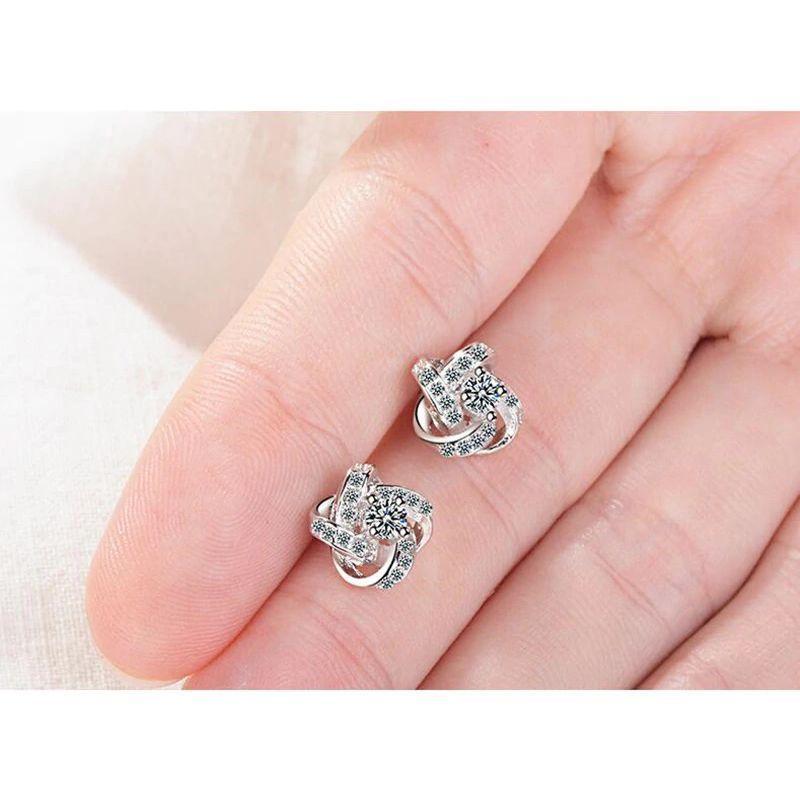 Aros Nudo Circones Plateado-4